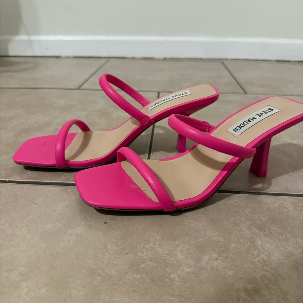 Steve Madden Hot Pink Strappy Heels
